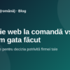 Patron analizează la birou dacă să aleagă un program gata făcut sau o aplicație web la comandă.