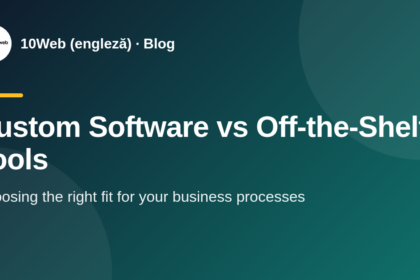 A business owner comparing custom software and off-the-shelf tools on a laptop screen.